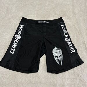 Clinch Gear Shorts Men 34 Black Martial Arts Wrestling MMA Fighting Limited